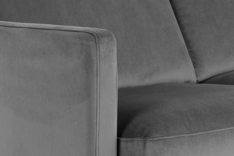 Teodin Hörnsoffa Sammet - Ljusgrå - Möbler - Vardagsrum - Soffor - Hörnsoffor