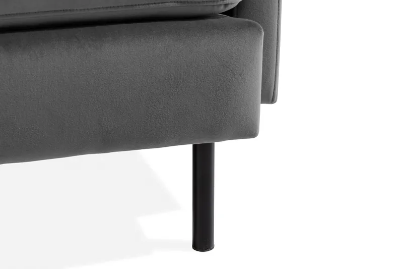 Teodin Hörnsoffa Sammet - Ljusgrå - Möbler - Vardagsrum - Soffor - Hörnsoffor