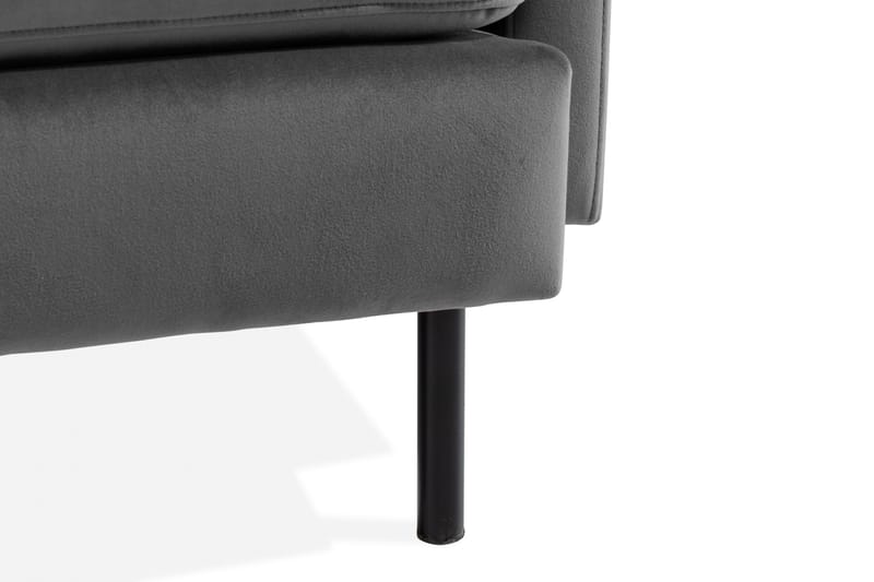 Teodin Hörnsoffa Sammet - Ljusgrå - Möbler - Vardagsrum - Soffor - Hörnsoffor