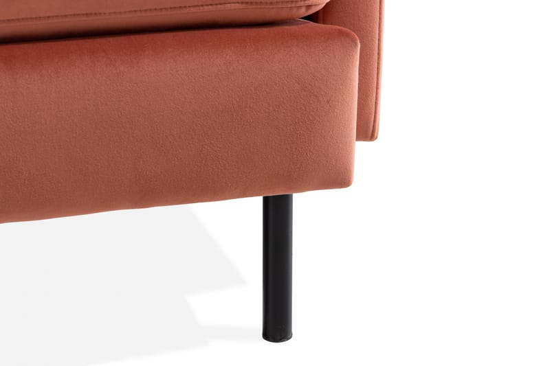 Teodin Hörnsoffa Sammet - Rosa - Möbler - Vardagsrum - Soffor - Hörnsoffor