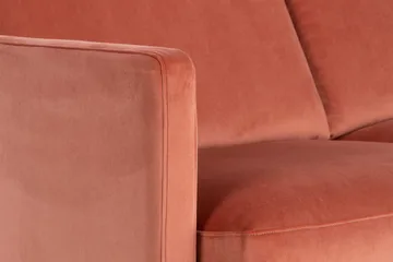 Teodin Hörnsoffa Sammet - Rosa - Möbler - Vardagsrum - Soffor - Hörnsoffor