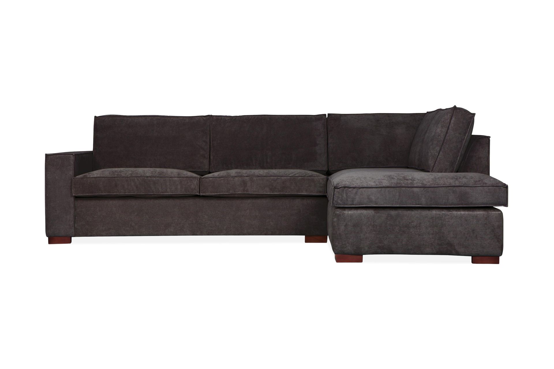 tiahna hörnsoffa höger - mörkgrå