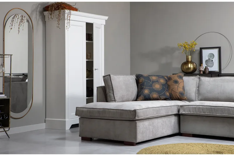 Tiahna Hörnsoffa Vänster - Grå - Möbler - Vardagsrum - Soffor - Hörnsoffor