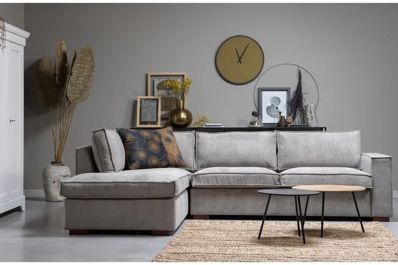 Tiahna Hörnsoffa Vänster - Grå - Möbler - Vardagsrum - Soffor - Hörnsoffor