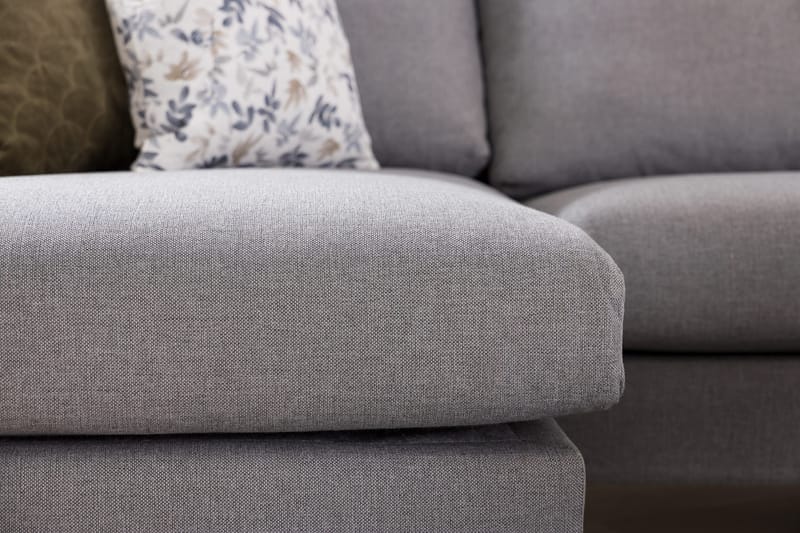 Trend 5-sits Högervänd U-formad Hörnsoffa med divan i Tyg - Ljusgrå - Möbler - Vardagsrum - Soffor - Hörnsoffor