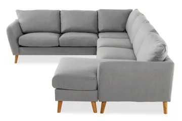 Trend 5-sits Högervänd U-formad Hörnsoffa med divan i Tyg - Ljusgrå - Möbler - Vardagsrum - Soffor - Hörnsoffor