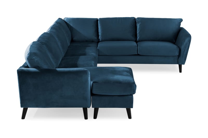 Trend 5-sits Vänstervänd U-formad Hörnsoffa med divan i Sammet - Blå - Möbler - Vardagsrum - Soffor - Hörnsoffor