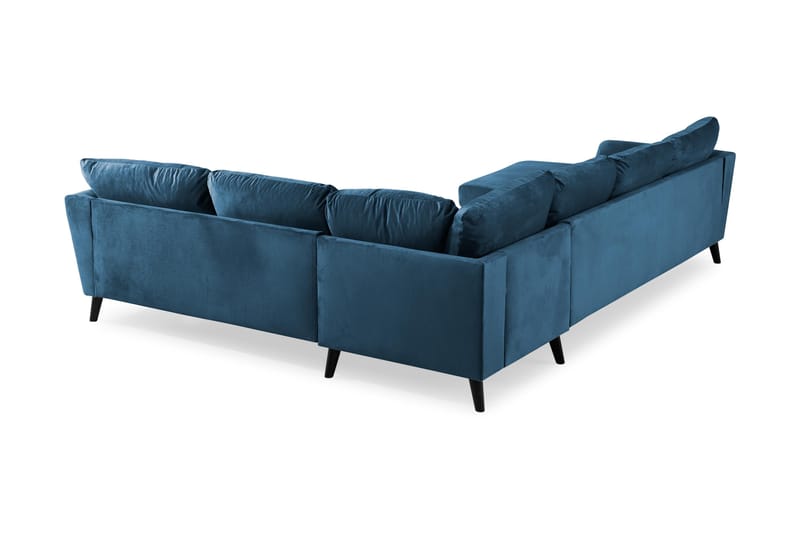 Trend 5-sits Vänstervänd U-formad Hörnsoffa med divan i Sammet - Blå - Möbler - Vardagsrum - Soffor - Hörnsoffor
