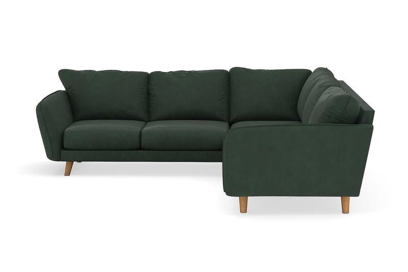 Trend Lyx 6-sits Vändbar L-formad Hörnsoffa i Manchester, Mörkgrön