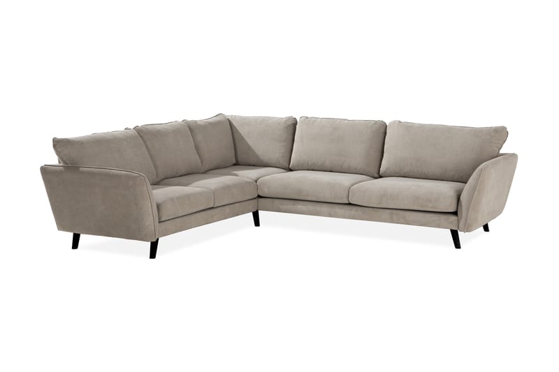 Trend Lyx 6-sits Vändbar L-formad Hörnsoffa i Tyg - Beige - Möbler - Vardagsrum - Soffor - Hörnsoffor