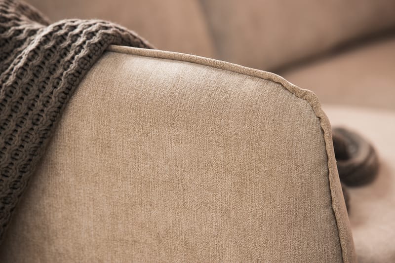Trend Lyx 6-sits Vändbar L-formad Hörnsoffa i Tyg - Beige - Möbler - Vardagsrum - Soffor - Hörnsoffor