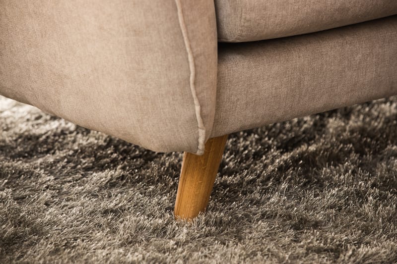 Trend Lyx 6-sits Vändbar L-formad Hörnsoffa i Tyg - Beige - Möbler - Vardagsrum - Soffor - Hörnsoffor
