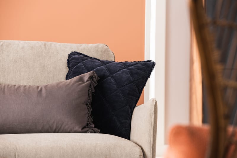 Trend Lyx 6-sits Vändbar L-formad Hörnsoffa i Tyg - Beige - Möbler - Vardagsrum - Soffor - Hörnsoffor