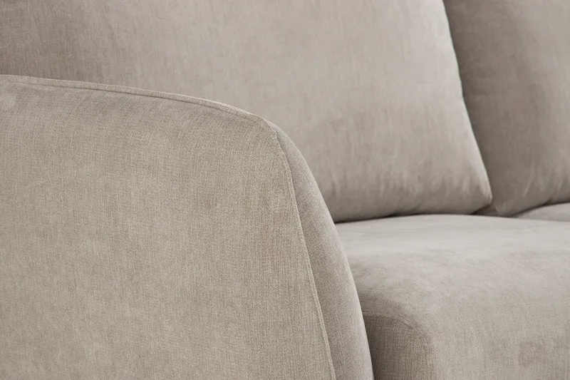 Trend Lyx 6-sits Vändbar L-formad Hörnsoffa i Tyg - Beige - Möbler - Vardagsrum - Soffor - Hörnsoffor