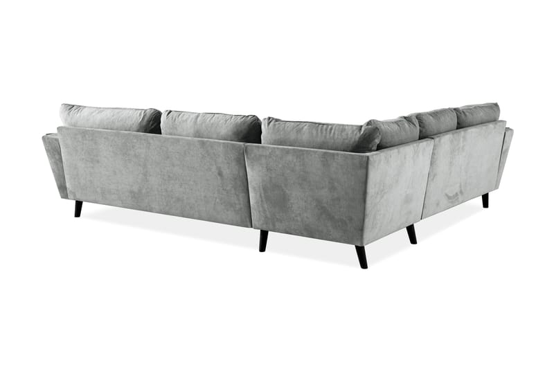 Trend Lyx 6-sits Vändbar L-formad Hörnsoffa i Tyg - Grå - Möbler - Vardagsrum - Soffor - Hörnsoffor