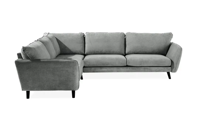 Trend Lyx 6-sits Vändbar L-formad Hörnsoffa i Tyg - Grå - Möbler - Vardagsrum - Soffor - Hörnsoffor