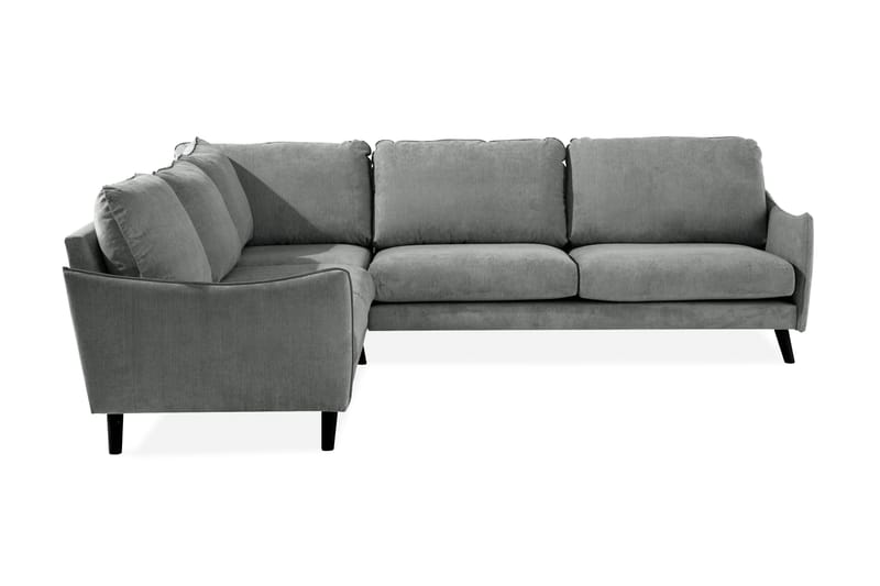 Trend Lyx 6-sits Vändbar L-formad Hörnsoffa i Tyg, Grå
