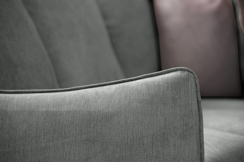 Trend Lyx 6-sits Vändbar L-formad Hörnsoffa i Tyg - Grå - Möbler - Vardagsrum - Soffor - Hörnsoffor