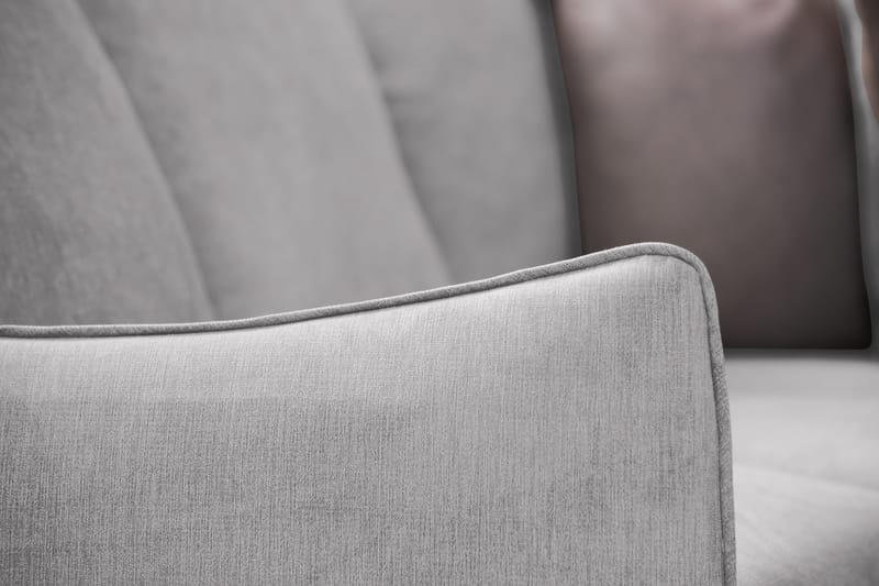 Trend Lyx 6-sits Vändbar L-formad Hörnsoffa i Tyg - Ljusgrå - Möbler - Vardagsrum - Soffor - Hörnsoffor