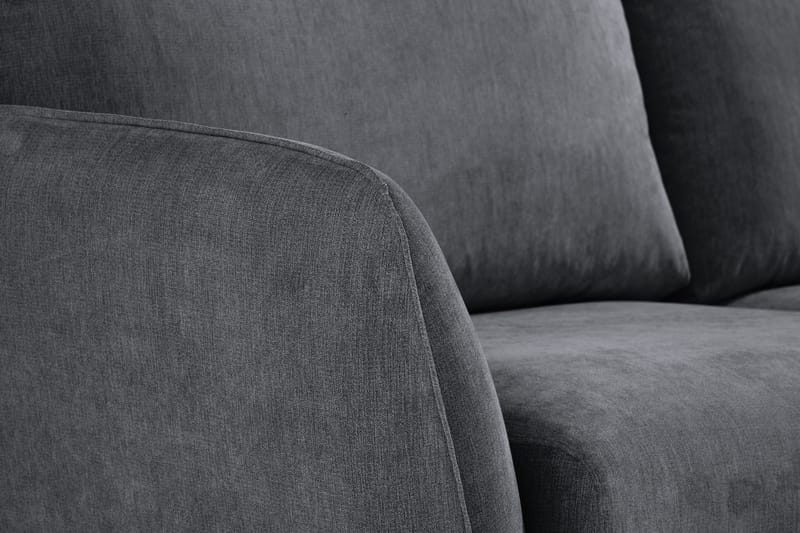 Trend Lyx 6-sits Vändbar L-formad Hörnsoffa i Tyg - Mörkgrå - Möbler - Vardagsrum - Soffor - Hörnsoffor