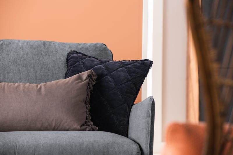 Trend Lyx Hörnsoffa Vändbar - Mörkgrå/Svart - Möbler - Vardagsrum - Soffor - Hörnsoffor