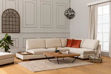 Tulima Soffa med Schäslong Höger - Beige/Natur - Möbler - Vardagsrum - Soffor - Hörnsoffor