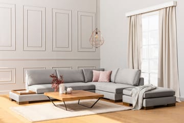 Tulima Soffa med Schäslong Höger - Ljusgrå/Natur - Möbler - Vardagsrum - Soffor - Hörnsoffor