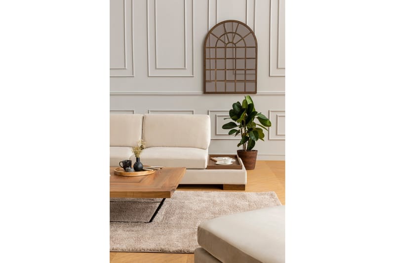 Tulima Soffa med Schäslong m Pall Vänster - Beige/Natur - Möbler - Vardagsrum - Soffor - Hörnsoffor