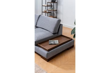 Tulima Soffa med Schäslong m Pall Vänster - Mörkgrå/Natur - Möbler - Vardagsrum - Soffor - Hörnsoffor