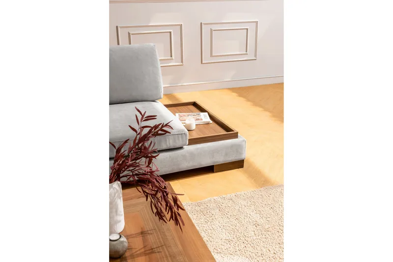 Tulima Soffa med Schäslong Vänster - Ljusgrå/Natur - Möbler - Vardagsrum - Soffor - Hörnsoffor