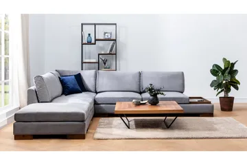 Tulima Soffa med Schäslong Vänster - Mörkgrå/Natur - Möbler - Vardagsrum - Soffor - Hörnsoffor