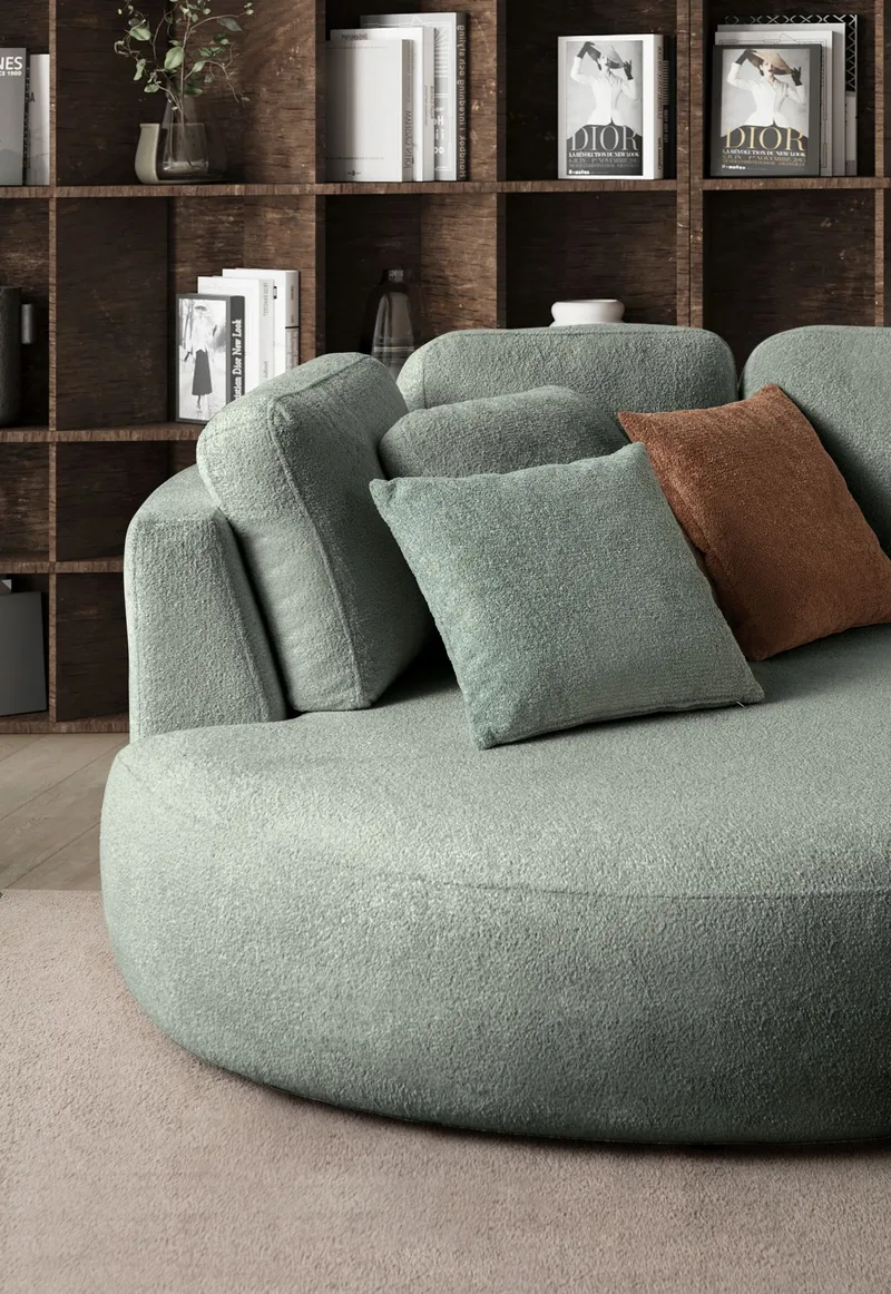 Venezia Hörnsoffa 310x75x105 cm - Liquid Green - Möbler - Vardagsrum - Soffor - Hörnsoffor