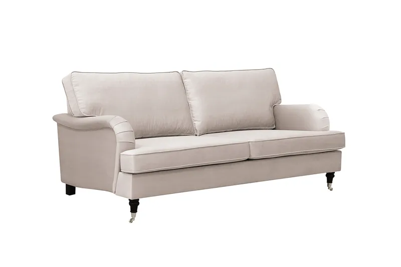 Howard Classic 3-sits Sammetsoffa - Beige - Möbler - Vardagsrum - Soffor - Howardsoffor