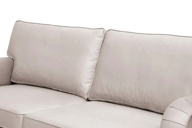 Howard Classic 3-sits Sammetsoffa - Beige - Möbler - Vardagsrum - Soffor - Howardsoffor