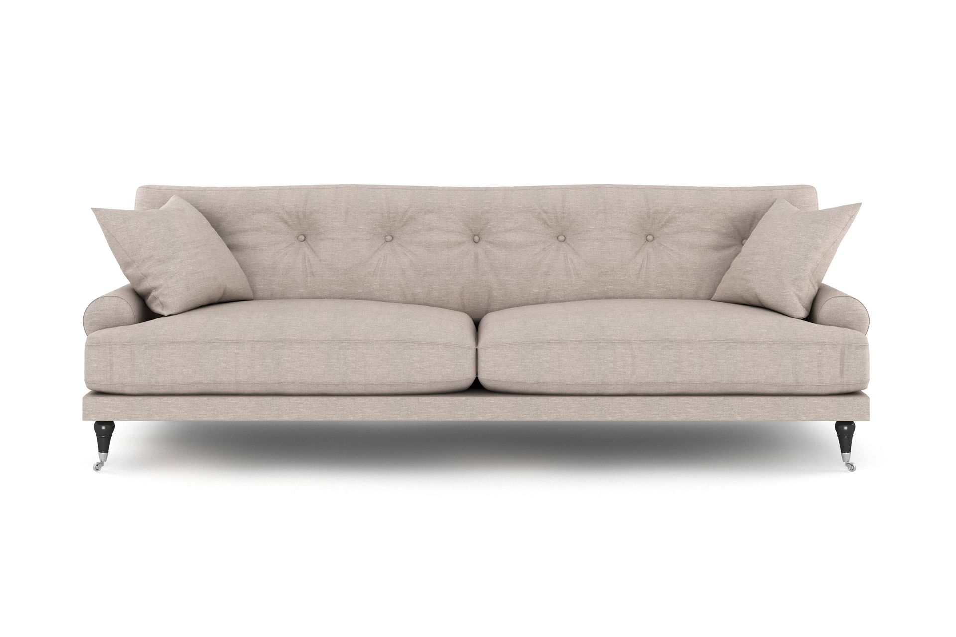 andrew 3-sits tygsoffa - beige