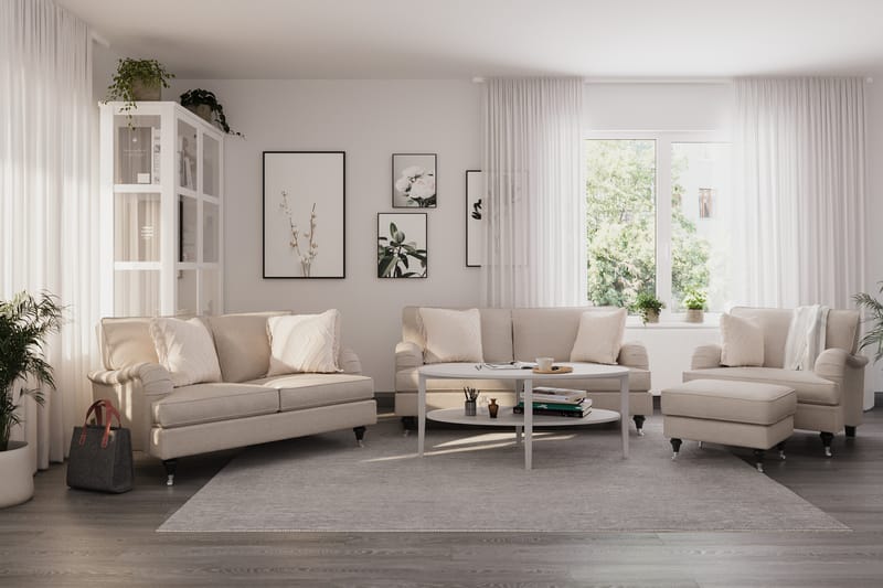 Howard Classic 2-sits Tygsoffa - Beige - Möbler - Vardagsrum - Soffor - Howardsoffor