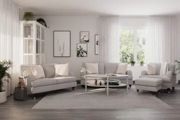 Howard Classic 2-sits Tygsoffa - Grå - Möbler - Vardagsrum - Soffor - Howardsoffor