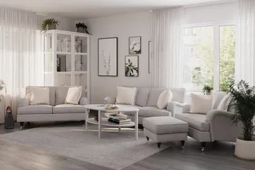 Howard Classic 2-sits Tygsoffa - Grå - Möbler - Vardagsrum - Soffor - Howardsoffor