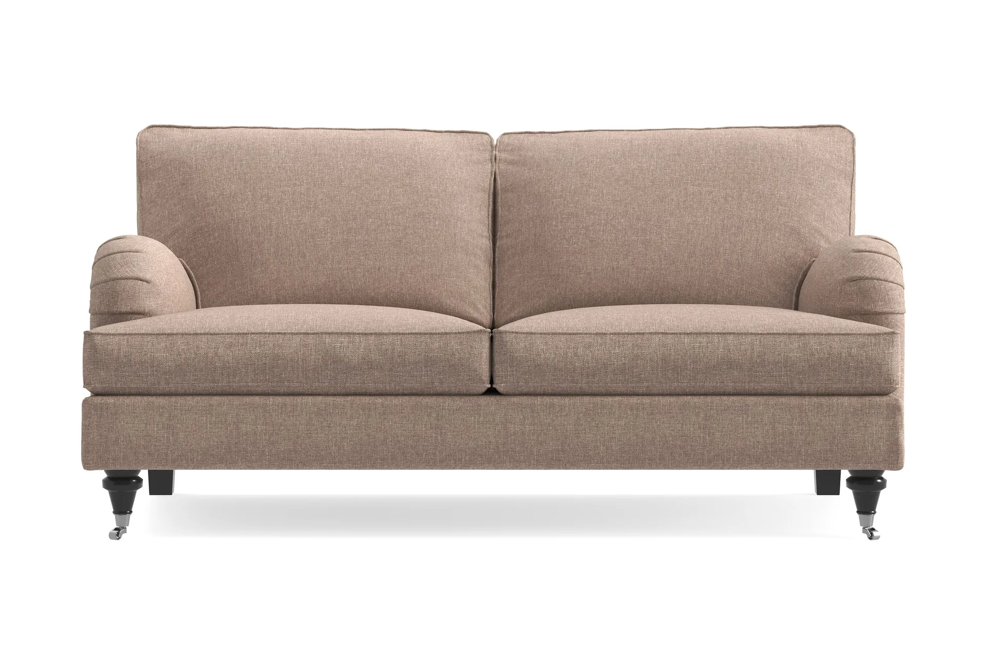 howard classic 2-sits tygsoffa - mörkbeige