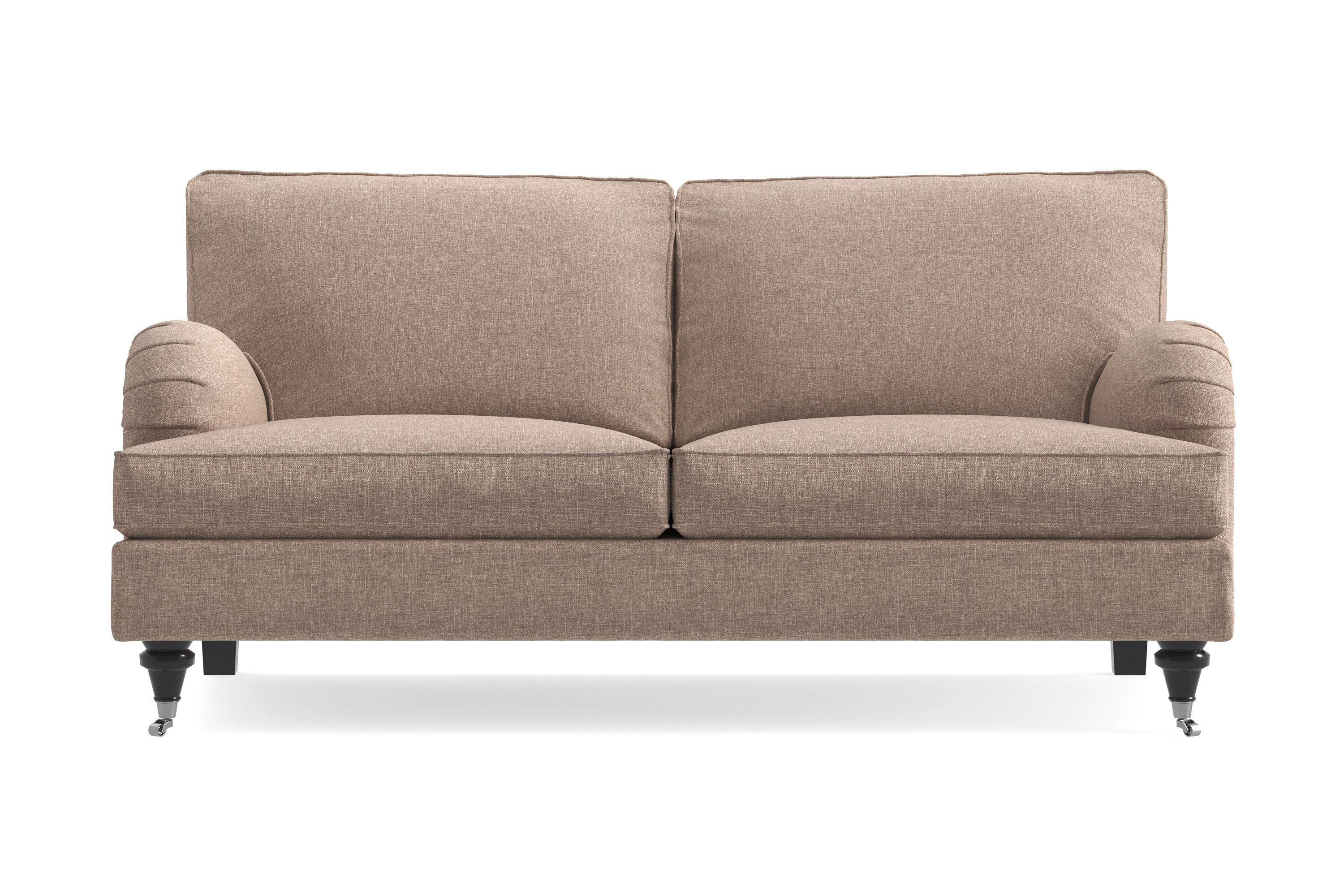 howard classic 2-sits tygsoffa - mörkbeige