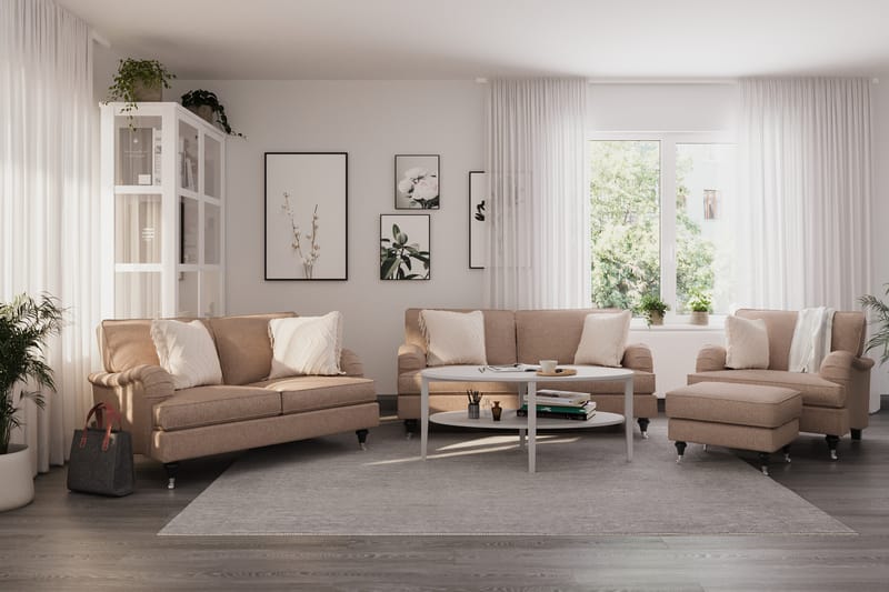 Howard Classic 2-sits Tygsoffa - Mörkbeige - Möbler - Vardagsrum - Soffor - Howardsoffor
