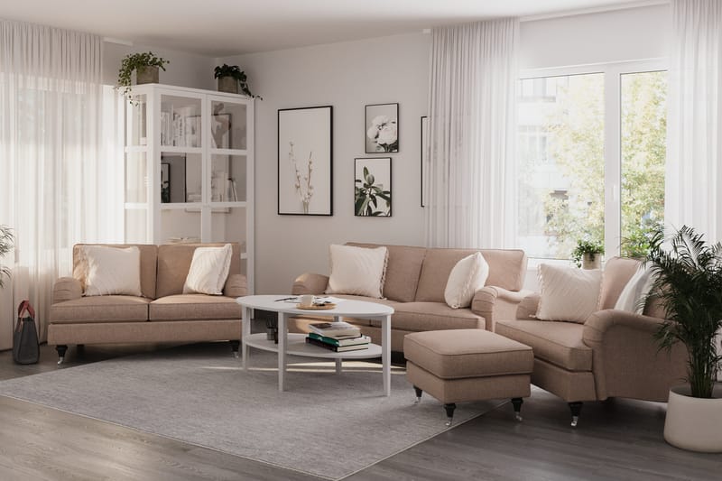 Howard Classic 2-sits Tygsoffa - Mörkbeige - Möbler - Vardagsrum - Soffor - Howardsoffor