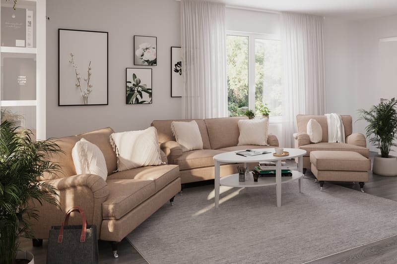 Howard Classic 2-sits Tygsoffa - Mörkbeige - Möbler - Vardagsrum - Soffor - Howardsoffor