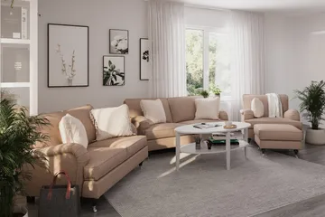 Howard Classic 2-sits Tygsoffa - Mörkbeige - Möbler - Vardagsrum - Soffor - Howardsoffor