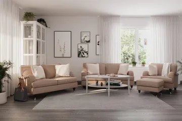 Howard Classic 2-sits Tygsoffa - Mörkbeige - Möbler - Vardagsrum - Soffor - Howardsoffor
