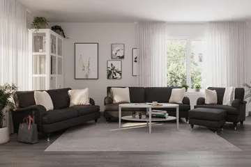Howard Classic 2-sits Tygsoffa - Mörkgrå - Möbler - Vardagsrum - Soffor - Howardsoffor