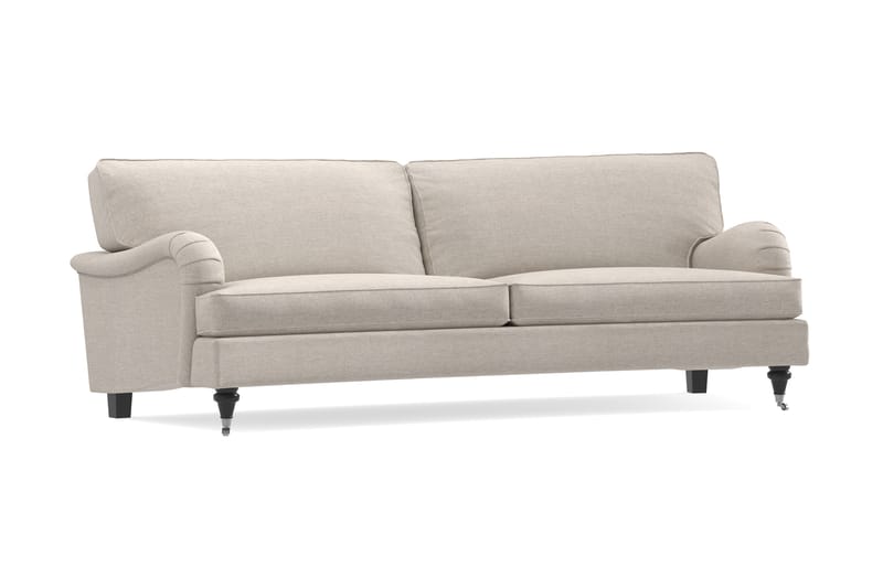 Howard Classic 3-sits Svängd Tygsoffa - Beige - Möbler - Vardagsrum - Soffor - Howardsoffor