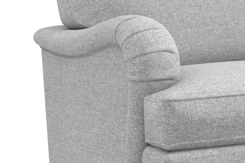 Howard Classic 3-sits Svängd Tygsoffa - Grå - Möbler - Vardagsrum - Soffor - Howardsoffor