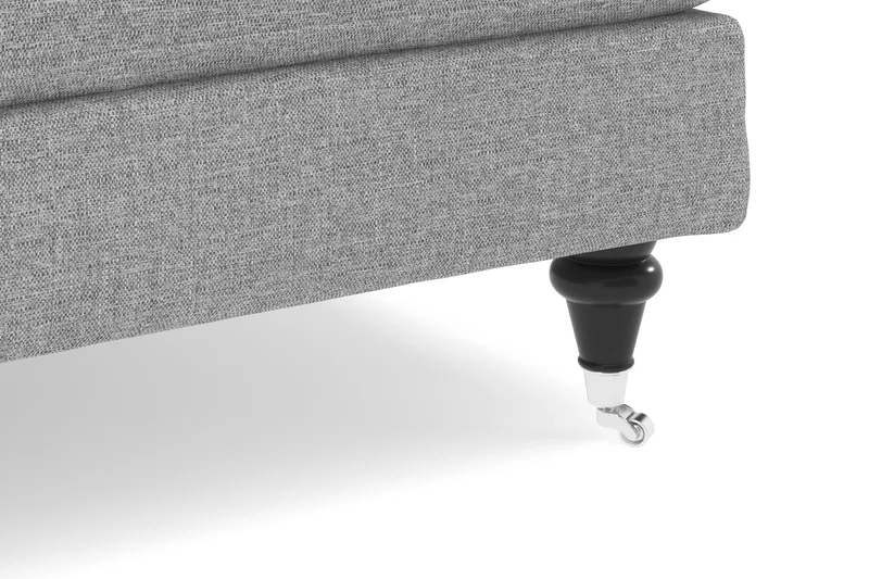 Howard Classic 3-sits Svängd Tygsoffa - Grå - Möbler - Vardagsrum - Soffor - Howardsoffor