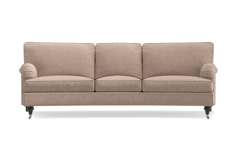 Howard Classic 3-sits Svängd Tygsoffa - Mörkbeige - Möbler - Vardagsrum - Soffor - Howardsoffor